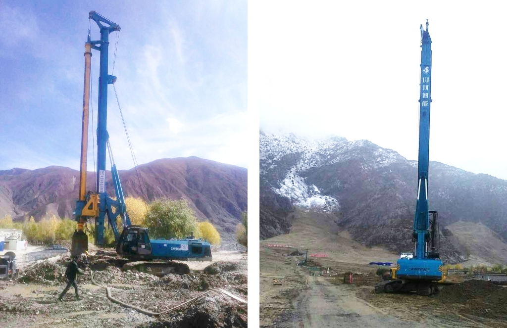 Z6官网智能二十台旋挖钻机高原施工放异彩