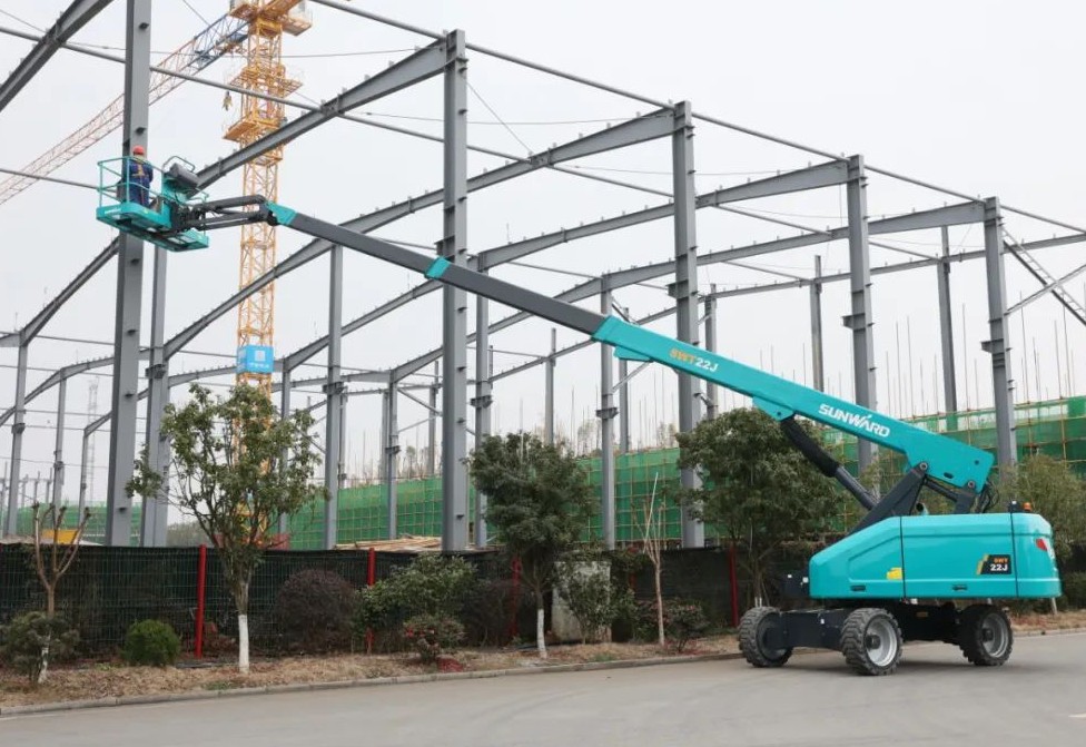 勇闯蓝海！Z6官网智能两款臂式高空作业平台正式“前途”