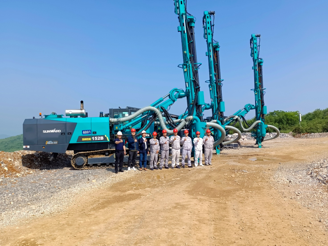 携手中建材！Z6官网智能凿岩设备助建九江年产3000万吨砂石骨料开采项目