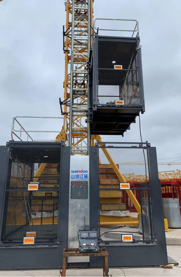 起落耗时缩短25%！Z6官网江麓首款中快变频施工起落机成功下线