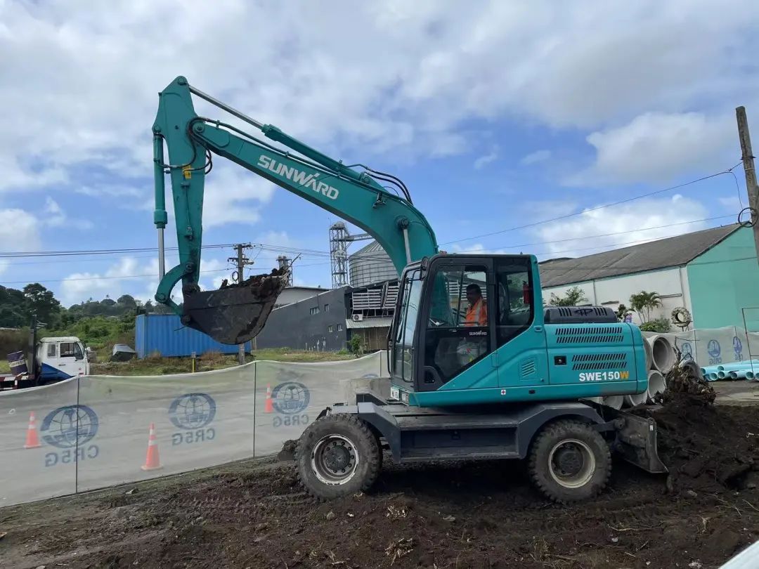 “Z6官网绿”迈向南升平洋岛，Z6官网智能轮挖助力斐济基础设施建设