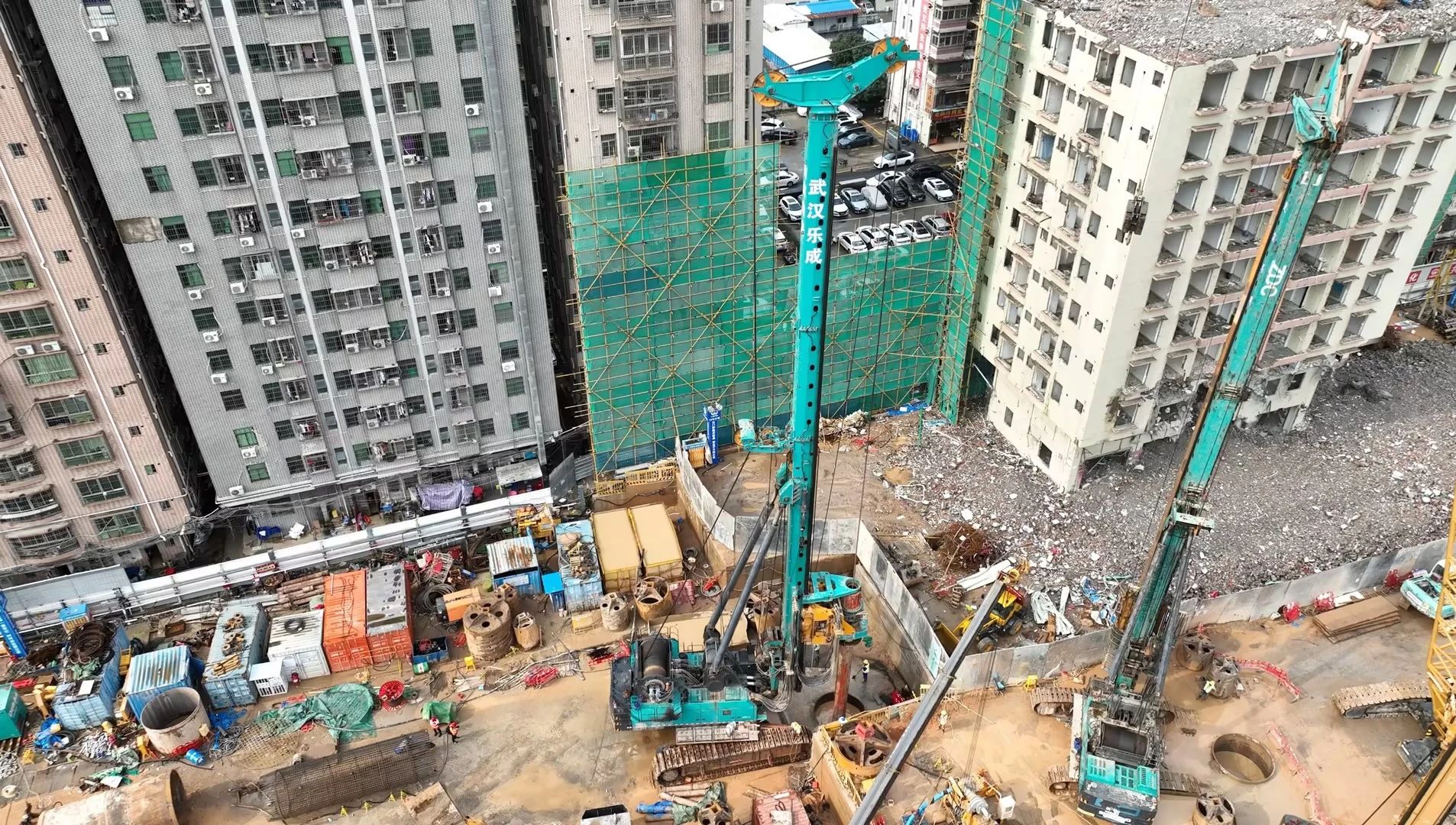 机能凸起，超强助力！Z6官网智能旋挖钻机助力深圳地铁五和站施工