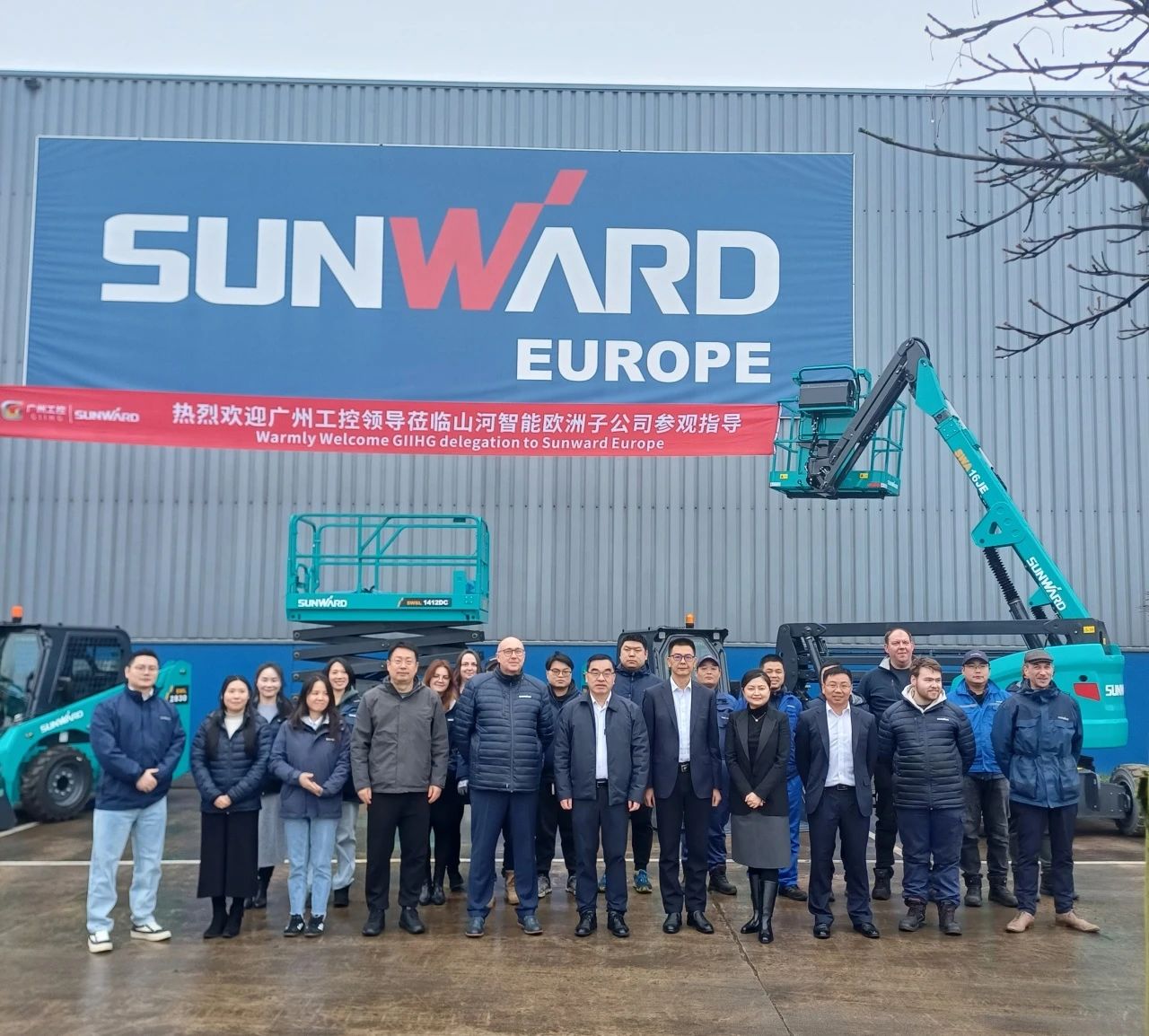广州工控集团总经理王福铸率队调查Z6官网智能欧洲子公司