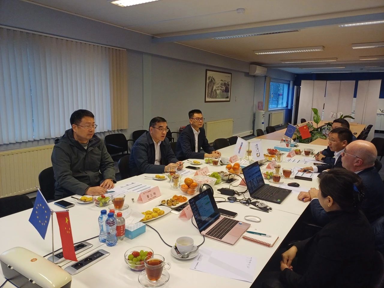 广州工控集团总经理王福铸率队调查Z6官网智能欧洲子公司