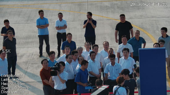 达哲省长调研Z6官网科技：要抓住通航发展的机缘