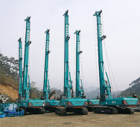 新年献礼Z6官网智能9台SWDM25旋挖钻机征战越南